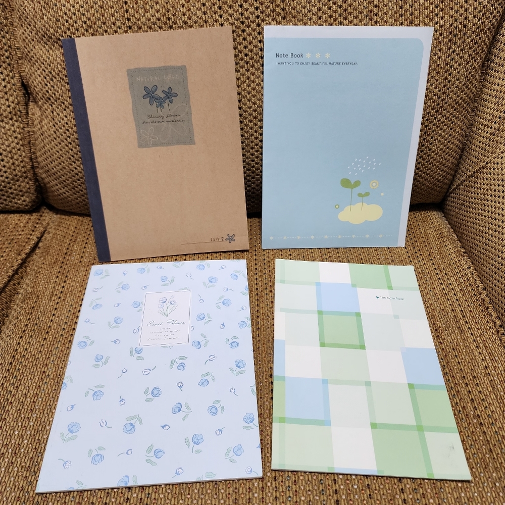 [NEW] Lot of 4 Notebooks / Journals / Back to School Supplies Office Supplies